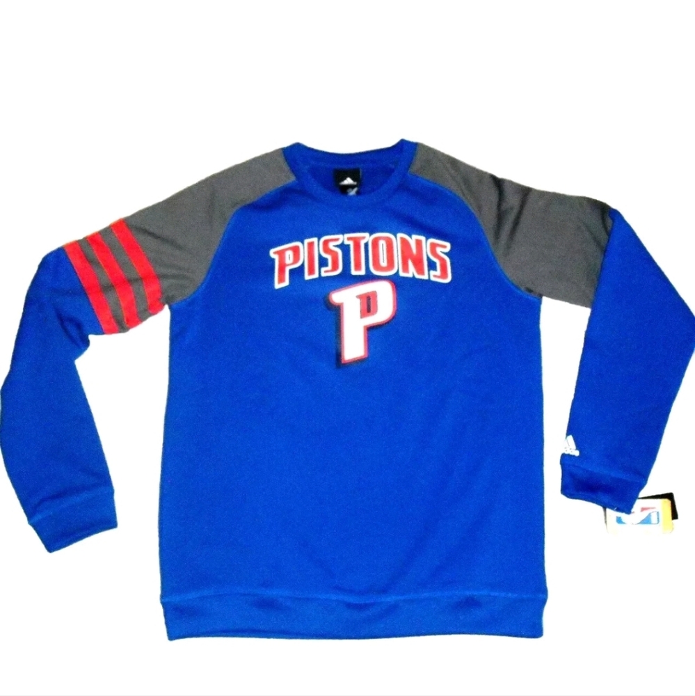 Detroit Pistons Kids Youth Adidas Sweatshirt sz. XL New Tags P Logo Nba